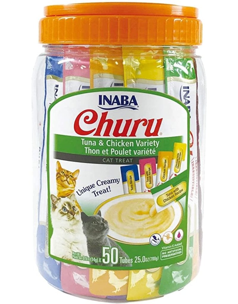 INABA INABA  Churu Chicken Variety Tube  Cat Treat 50 ct