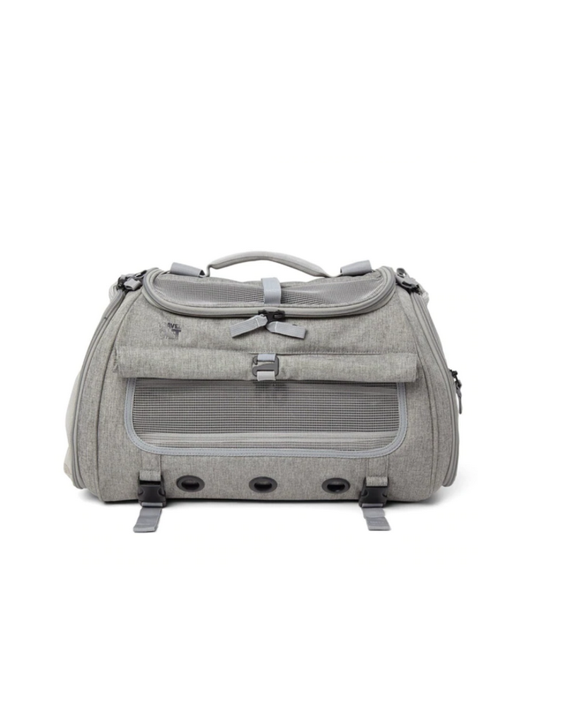 Travel Cat TRAVEL CAT The Transpurrter Ultimate Calming Convertible Cat Carrier Gray