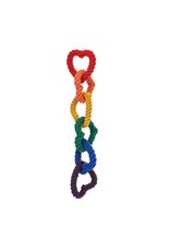 Jax & Bones GOOD KARMA 6 Chain Rainbow Heart Rope Toy