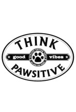 SPOILED ROTTEN DOGZ Think Pawsitive Car Magnet