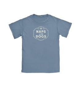 SPOILED ROTTEN DOGZ Naps with Dogs Unisex Tshirt Blue Jean