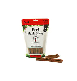 Natural Cravings/Barking Buddha NATURAL CRAVINGS USA Sizzle Sticks Beef Dog Treat 12oz