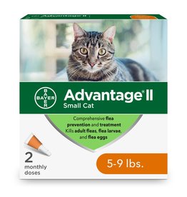 Bayer ADVANTAGE II Flea Spot Treatment for Cats 2pk