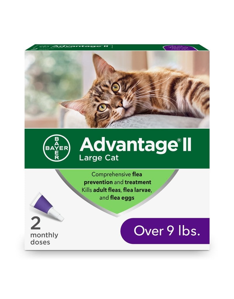 Bayer ADVANTAGE II Flea Spot Treatment for Cats 2pk