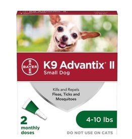 ADVANTIX K9 ADVANTIX II Flea and Tick Spot Treatment for Dogs 2pk
