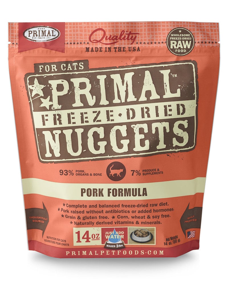 Primal Pet Foods PRIMAL Pork Freezedried Cat Food 14 oz.