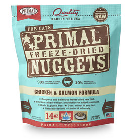 Primal Pet Foods PRIMAL Chicken & Salmon Freezedried Feline Food 14 oz.