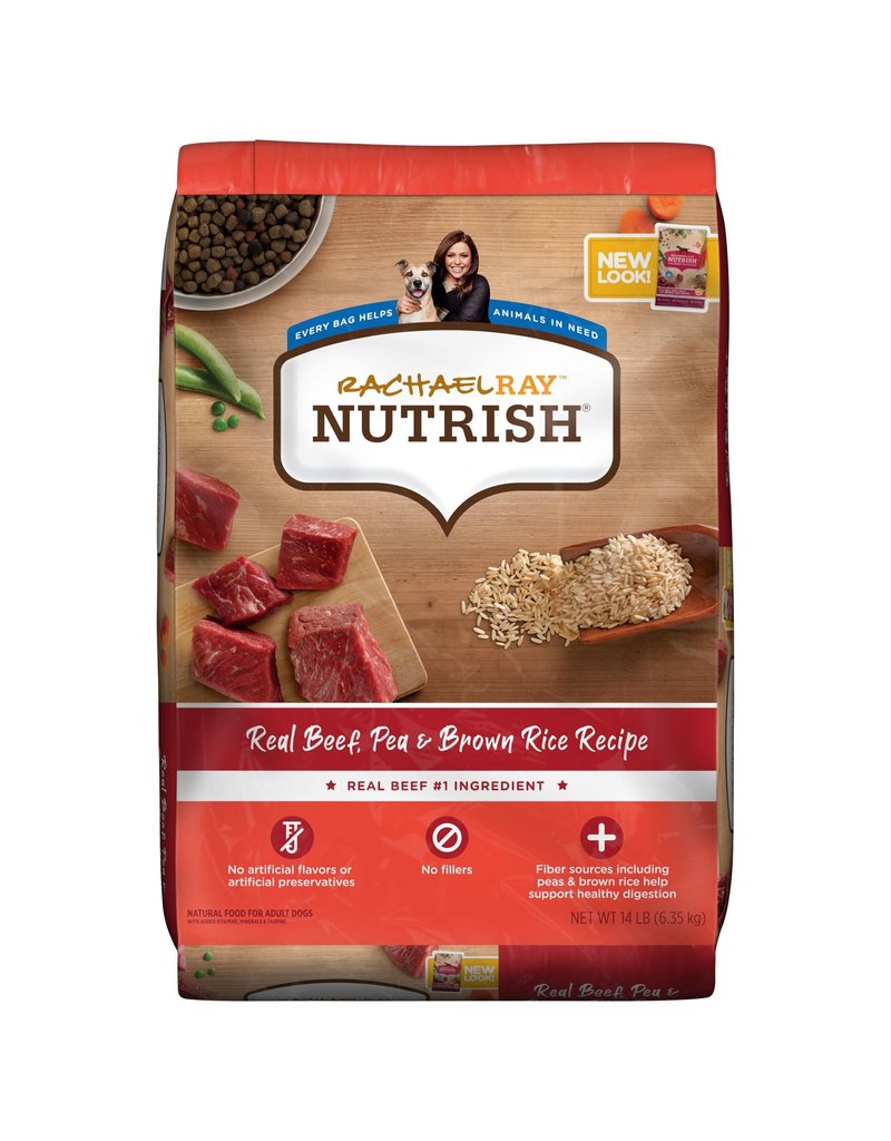 JM Smuckers Company RACHAEL RAY Nutrish Natural Beef and Brown Rice Dog Food 14LB