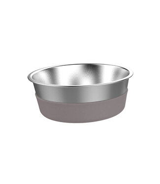 Messy Mutts MESSY MUTTS Stainless Steel Heavy Gauge Bowl with Non-Slip Removable Silicone Base