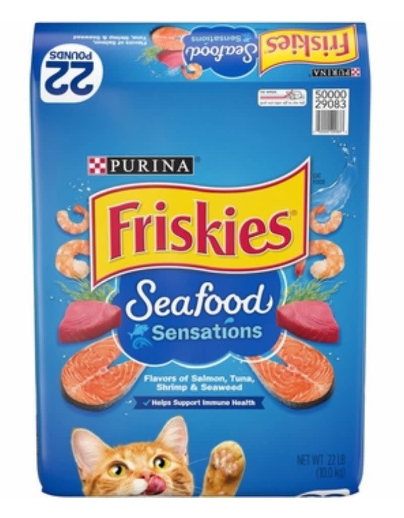 FRISKIES Seafood Sensations DryCat Food Case 22lb. The Fish & Bone
