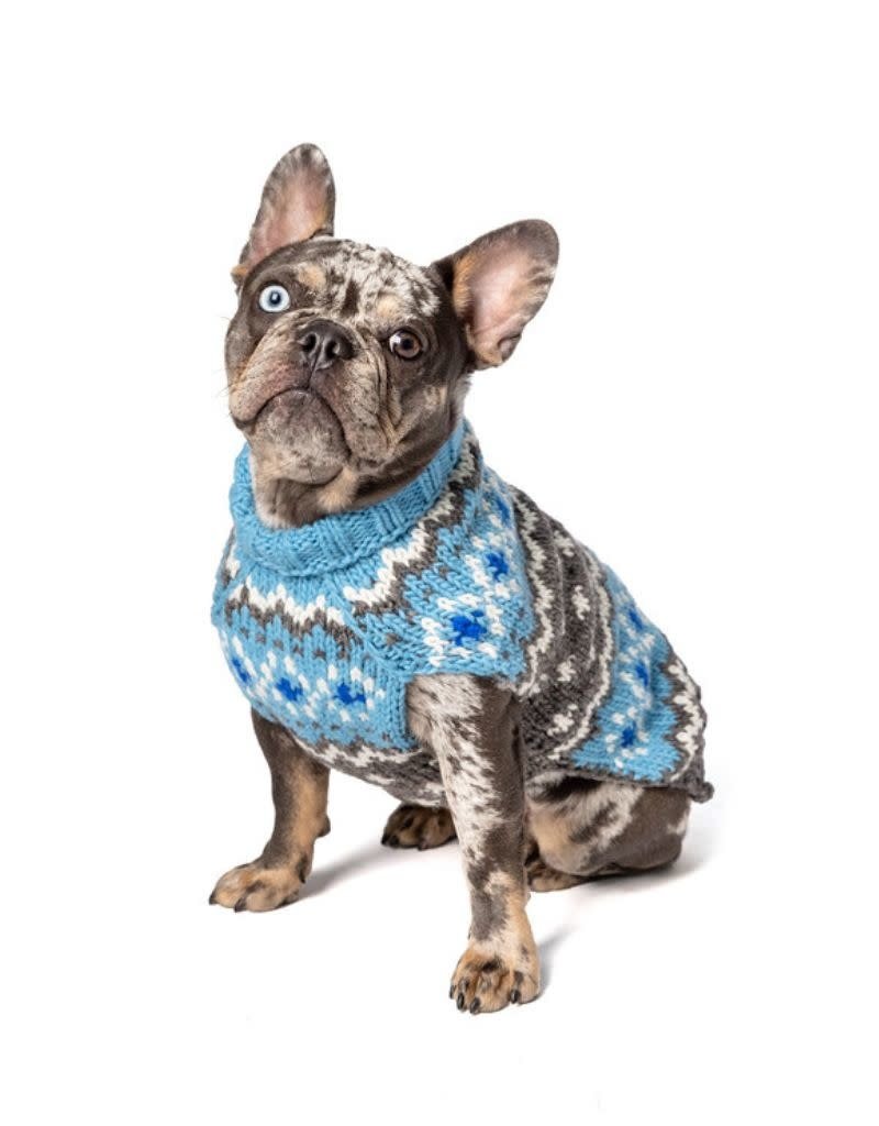 Chilly Dog Sweaters CHILLY DOG Blue Fairisle Sweater