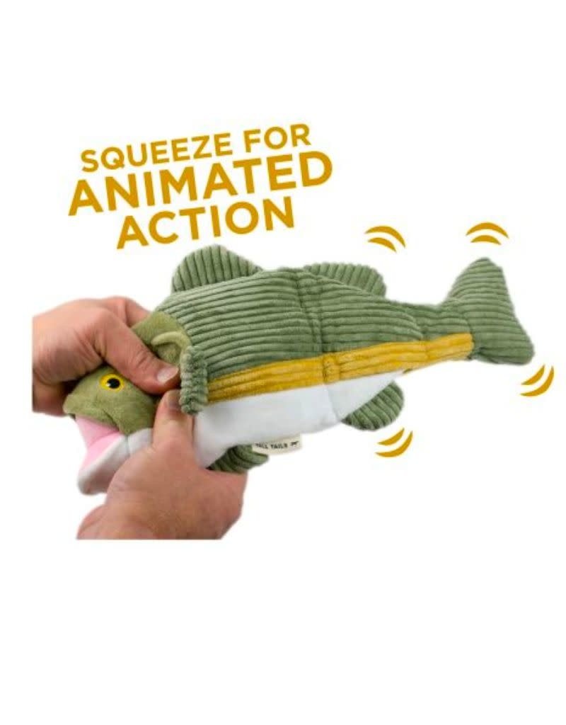 TALL TAILS Animated Big Fish Dog Toy The Fish & Bone
