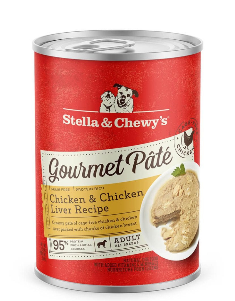 Stella & Chewys STELLA & CHEWY'S Dog Gourmet Pate Chicken and Chicken Liver Case of 12/12.5OZ