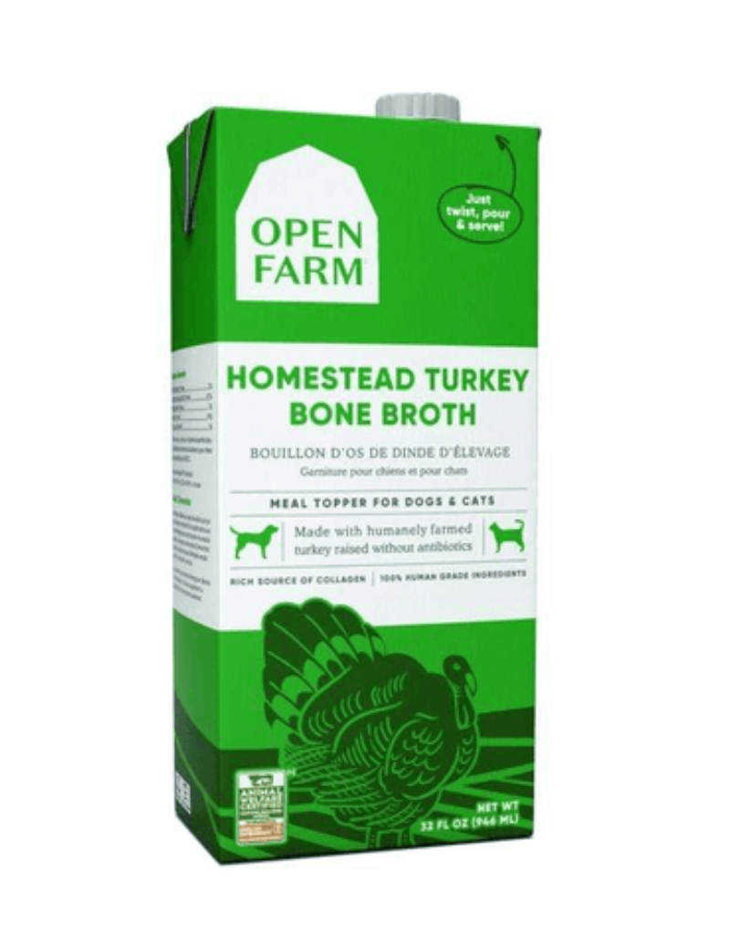 OPEN FARM Bone Broth Turkey 32oz The Fish & Bone