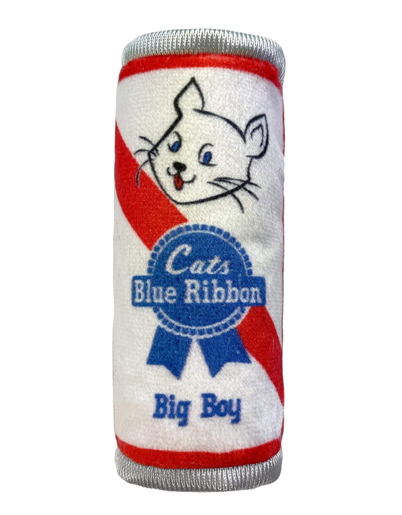 HUXLEY & KENT KITTYBELLES Cat Blue Ribbon Plush Cat Toy