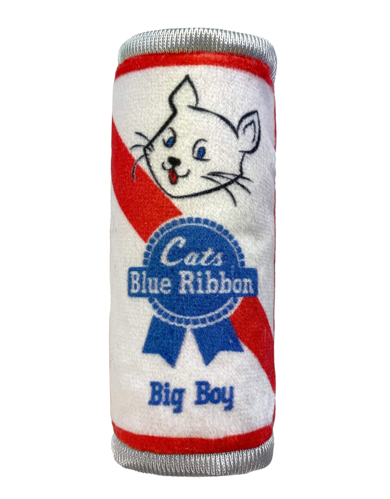 Kittybelles KITTYBELLES Cat Blue Ribbon Plush Cat Toy