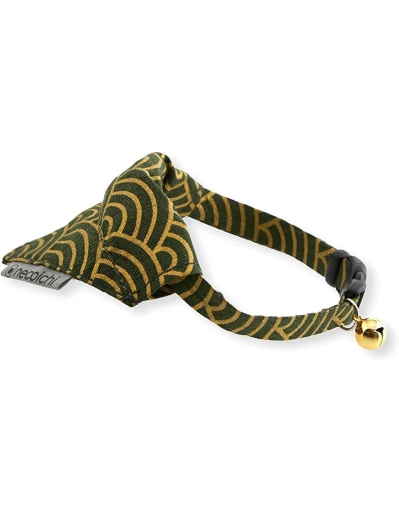 NECOICHI NECOICHI Cat Bandana Collar Gilded Wave Green