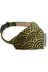 NECOICHI NECOICHI Cat Bandana Collar Gilded Wave Green