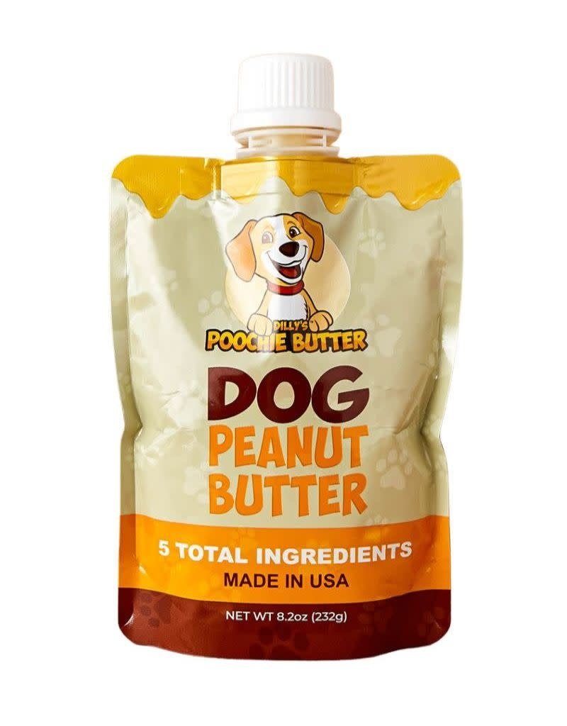 DILLYS POOCHIE BUTTER Dog Peanut Butter Squeeze Pack 8.2oz