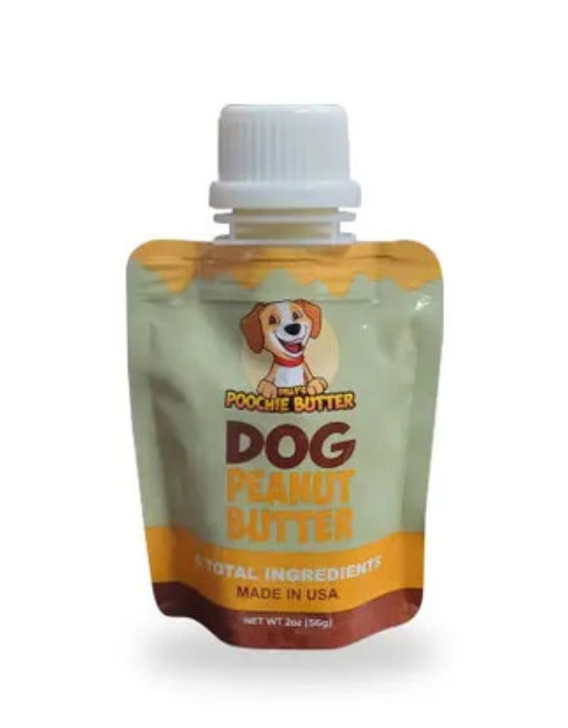 DILLYS POOCHIE BUTTER Dog Peanut Butter Squeeze Pack 2OZ