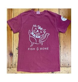 FISH & BONE FISH & BONE Short Sleeve CAT Shirt Brick