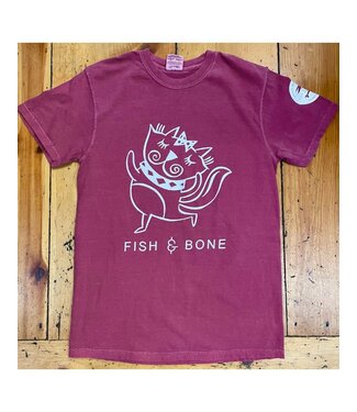 FISH & BONE FISH & BONE Short Sleeve CAT Shirt Brick