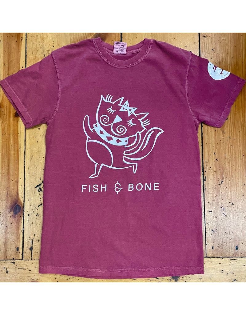 FISH & BONE FISH & BONE Short Sleeve CAT Shirt Brick