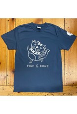 FISH & BONE FISH & BONE Short Sleeve CAT Shirt Midnight