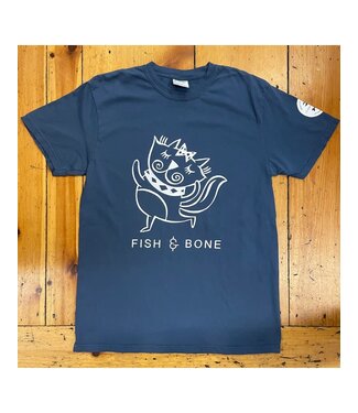 FISH & BONE FISH & BONE Short Sleeve CAT Shirt Midnight