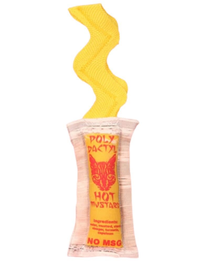 Polydactyl Asian Hot Mustard Sauce Chinese Takeout Packet Catnip Cat Toy