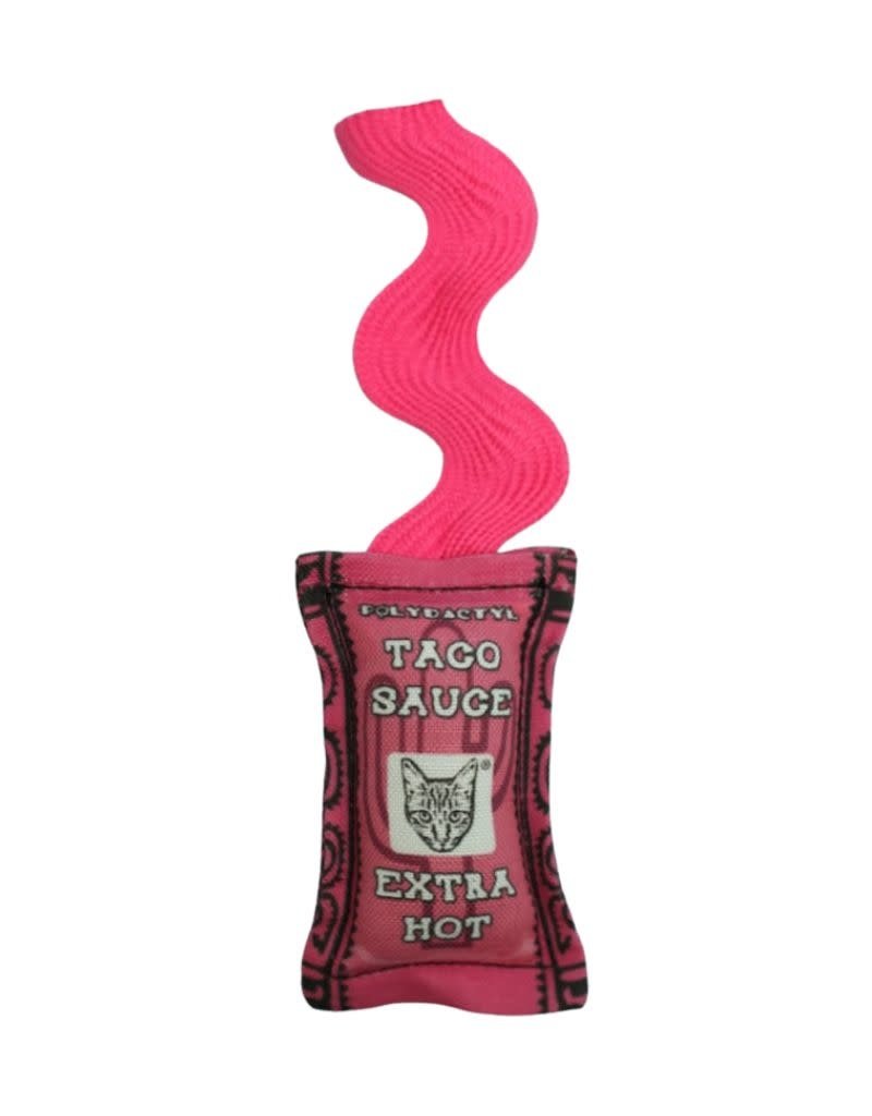 Extra Hot Taco Sauce Cat Toy