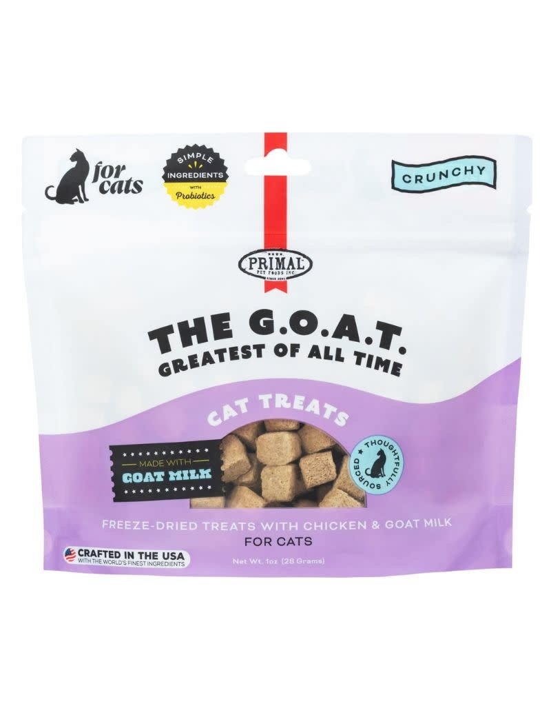 Primal Pet Foods !PRIMAL Cat Treats The GOAT Chicken and Goat Milk 1OZ