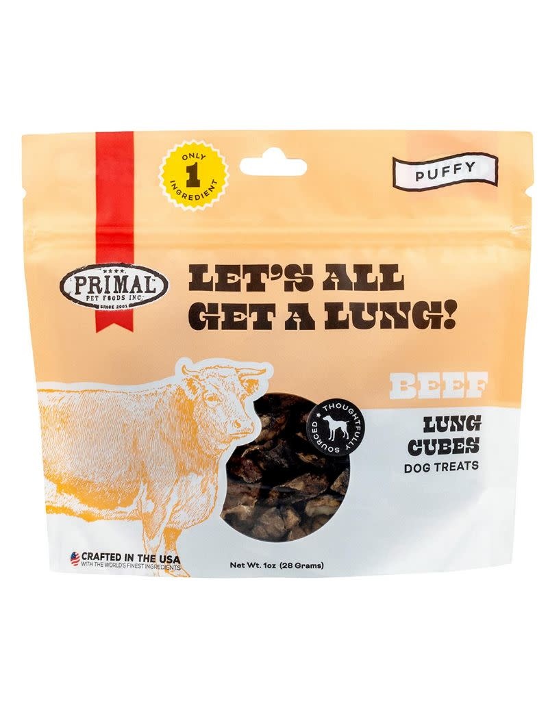 Primal Pet Foods PRIMAL Dog Treats Lets All Get A Lung Lamb 1OZ - The Fish & Bone Primal Pet Foods PRIMAL Dog Treats Lets All Get A Lung Lamb 1OZ - The Fish & Bone