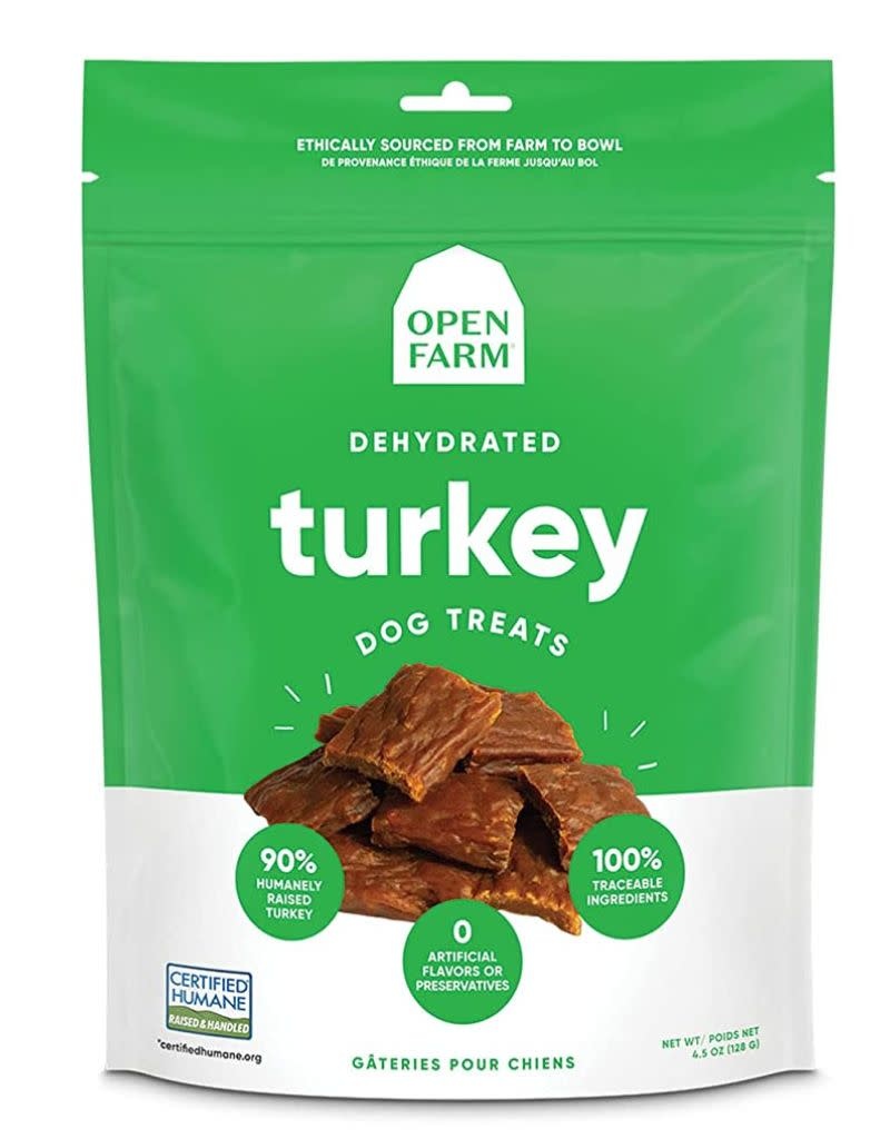 Open Farm OPEN FARM Dehydrated Turkey Jerky Dog Treat 4.5OZ The Fish