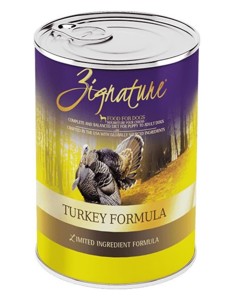 Zignature ZIGNATURE Turkey Grain-Free & Potato-Free Canned Dog Food Case 12/13oz