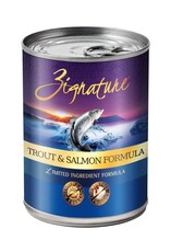 Zignature ZIGNATURE Trout & Salmon Grain-Free & Potato-Free Canned Dog Food Case 12/13oz