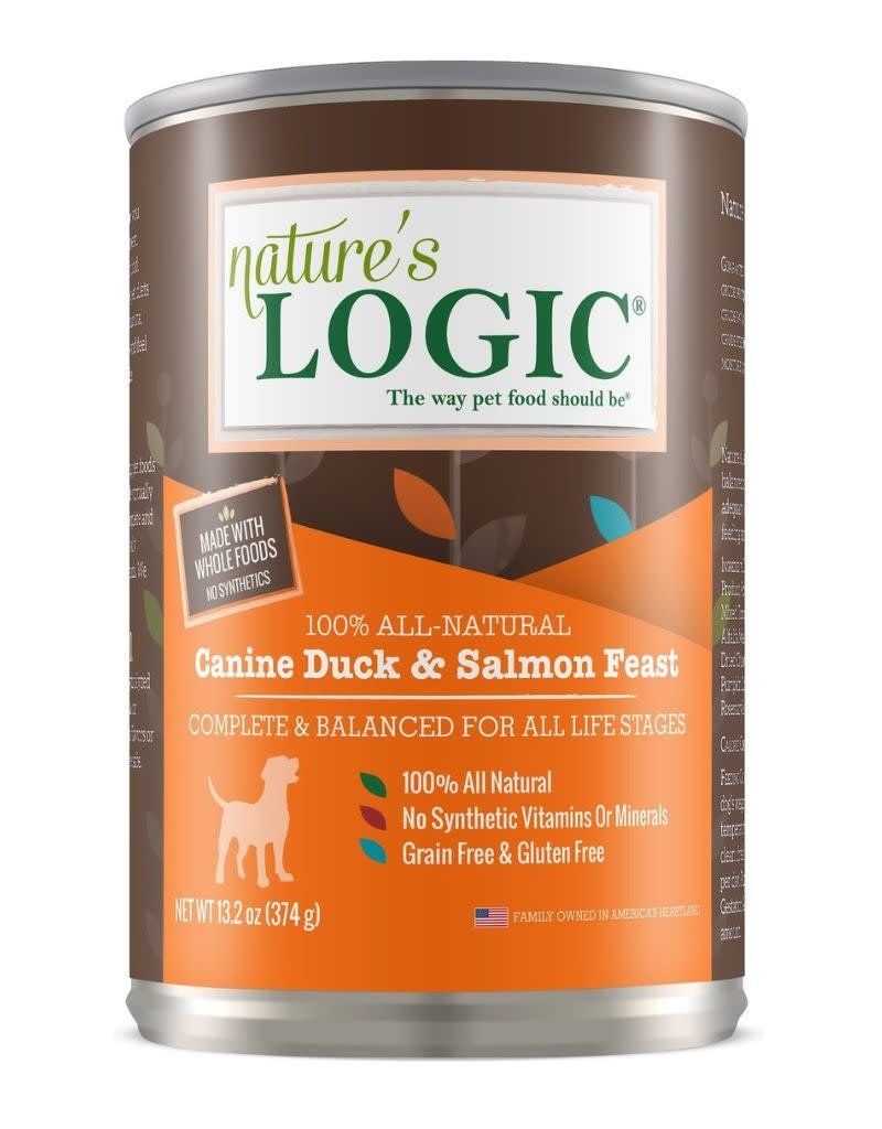 NATURE'S LOGIC NATURE'S LOGIC Duck/Salmon Canned Dog Food CASE 12/13.2oz