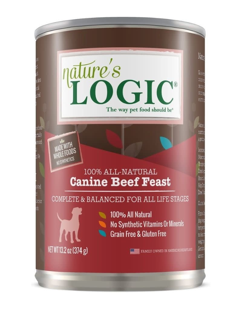 NATURE'S LOGIC NATURE'S LOGIC Beef Canned Dog Food CASE 12/13.2oz