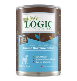 NATURE'S LOGIC NATURE'S LOGIC Sardine Canned Dog Food CASE 12/13.2oz