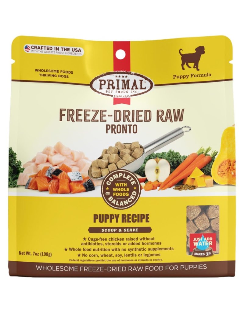 Primal Pet Foods PRIMAL Freezedried Pronto Dog Food Puppy Chicken and Salmon