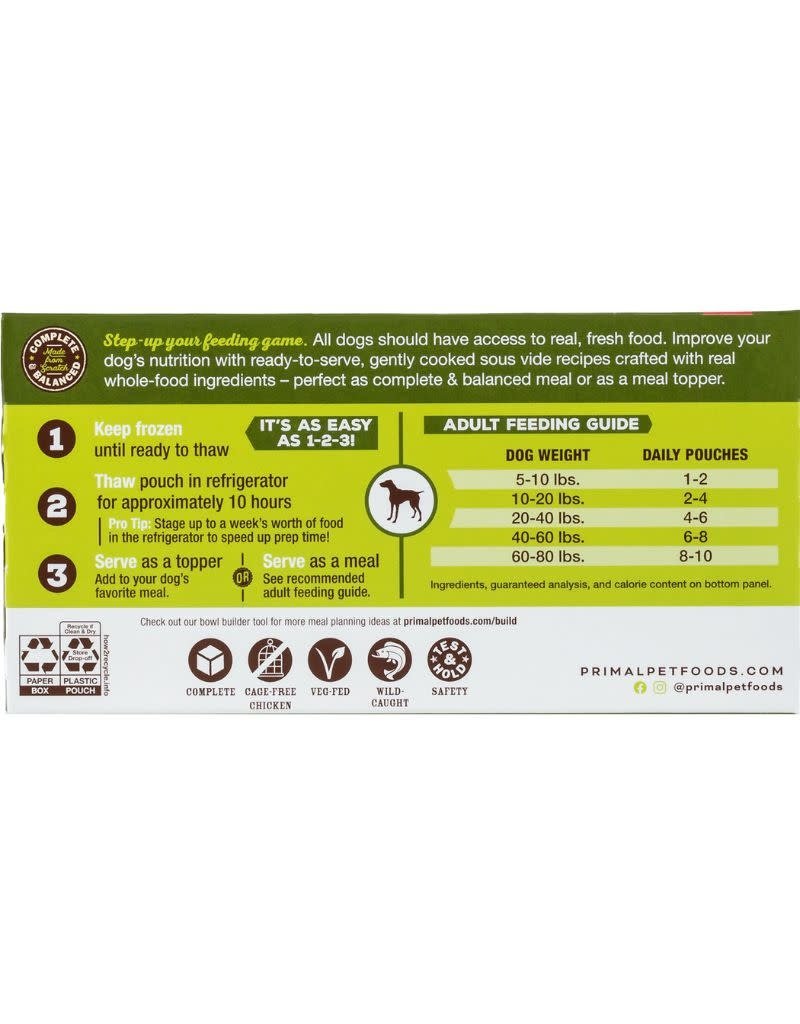 Primal Pet Foods PRIMAL Gently Cooked Dog Food Variety Pack 3LB