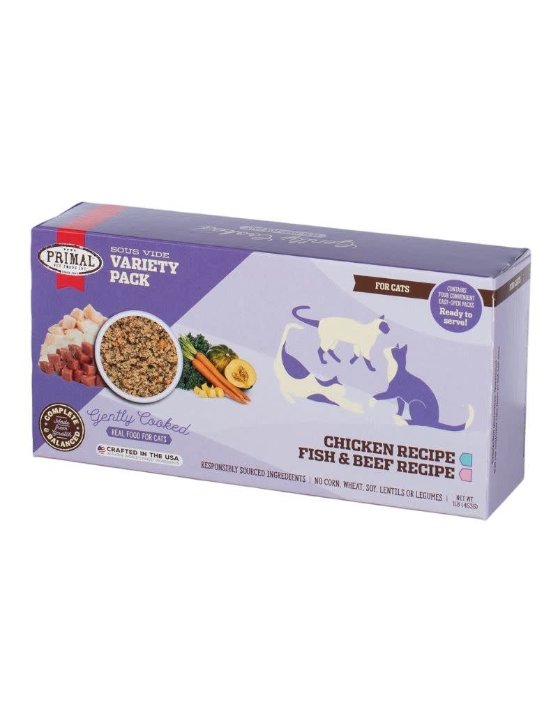 Primal Pet Foods PRIMAL Gently Cooked Cat Food Variety Pack 1LB