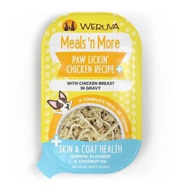 Weruva WERUVA Meals N More Dog Food Paw Lickin Chicken Cups Case 12/3OZ