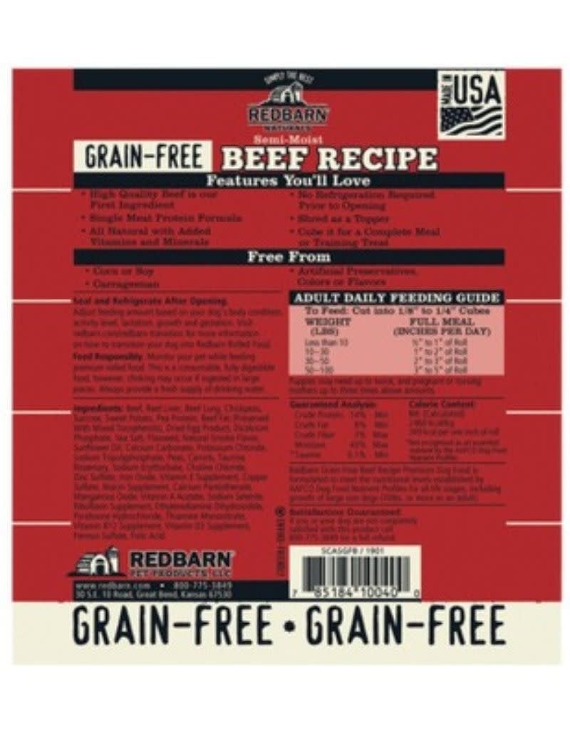 REDBARN REDBARN Dog Food Roll Beef 2.18LB