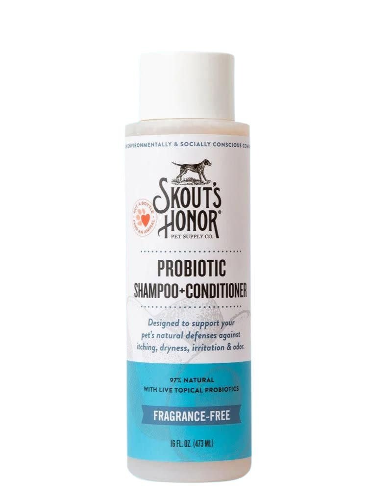 Skouts Honor !SKOUTS HONOR Probiotic Shampoo + Conditioner for Dogs Unscented 16oz