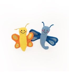 Zippy Paws ZIPPYCLAWS Butterfly and Dragonfly 2PK