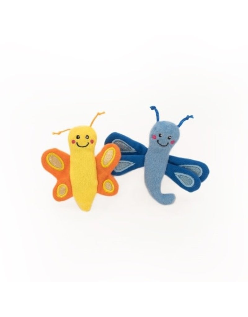 Zippy Paws ZIPPYCLAWS Butterfly and Dragonfly 2PK