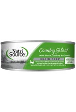 NUTRISOURCE NUTRISOURCE Canned Cat Food Grain Free Country Select Duck Turkey & Quail 5.5OZ