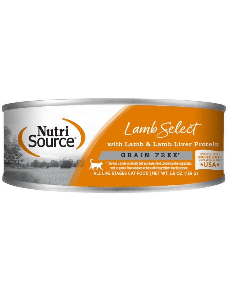 NUTRISOURCE Cat Food Grain Free Lamb and Lamb Liver 5OZ The Fish & Bone