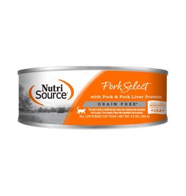 NUTRISOURCE NUTRISOURCE Cat Food Grain Free Pork and Pork Liver 5.5OZ CASE/12